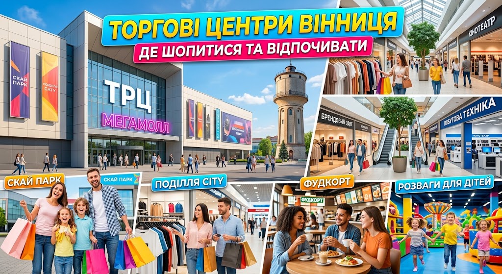 Торгові центри Вінниця: де шопитися та відпочивати