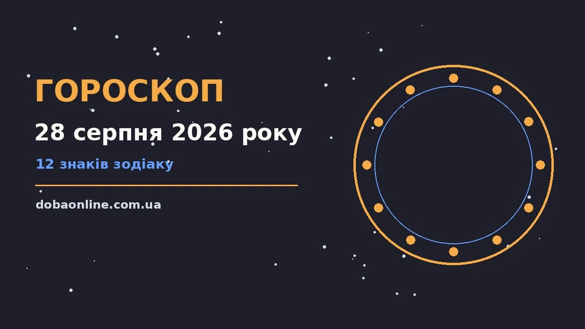 Гороскоп на 28 серпня 2026 року: де діяти без зволікань про події, зустрічі та вибір
