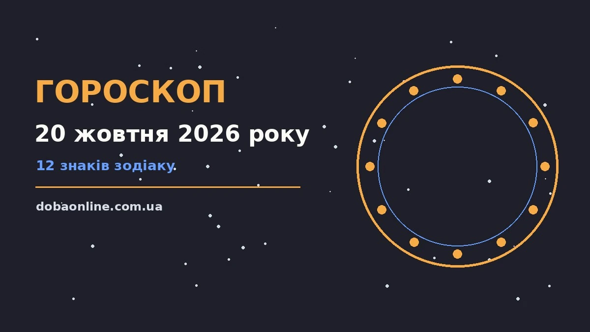 Гороскоп на 20 жовтня 2026 року: де діяти без зволікань про події, зустрічі та вибір